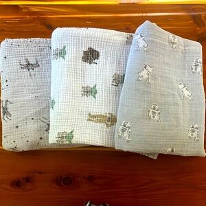 Pottery Barn Star Wars swaddles (set of 3)